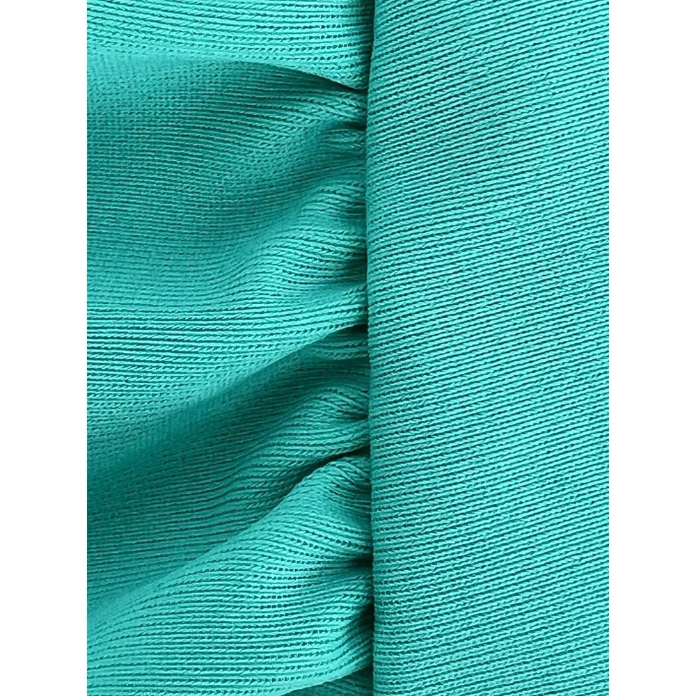 Sonnet Shores Adriatic Aqua Blue Tankini Swimsuit Top Womens Sz 24W‎ Org $54